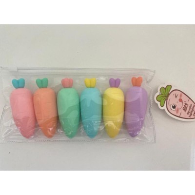 Havuç Tasarımlı Fosforlu Kalem Seti