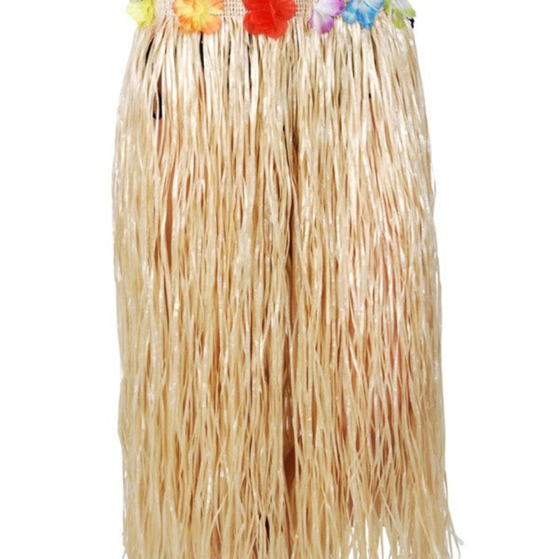 Hawaii Tarzı Hula Eteği – 60 cm Hasır Natural Etek