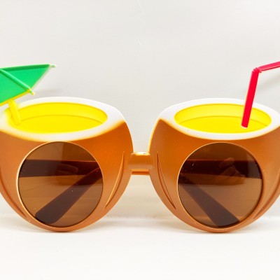 Hindistan Cevizi Tasarımlı Yaza Merhaba Parti Gözlüğü