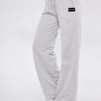 İki iplik Bol Paça Eşofman Pantolon - Gri