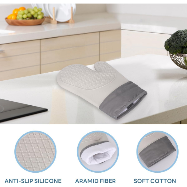 Isıya Dayanıklı Silikon Fırın Eldiveni 