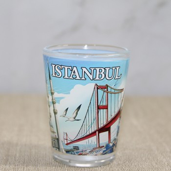 İstanbul Temalı Cam Shot Bardak 