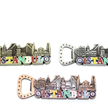 İstanbul Temalı Metal Magnet ve Açacak Model 3 