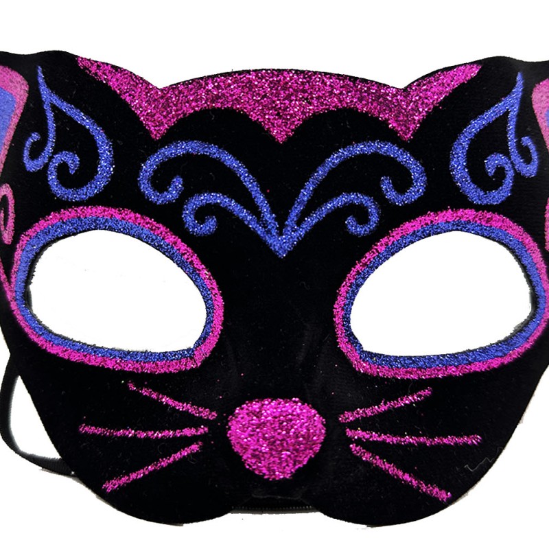 Kadife Kaplama Kedi Maskesi