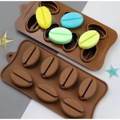 Kahve Çekirdeği Şekilli Silikon Kalıp 