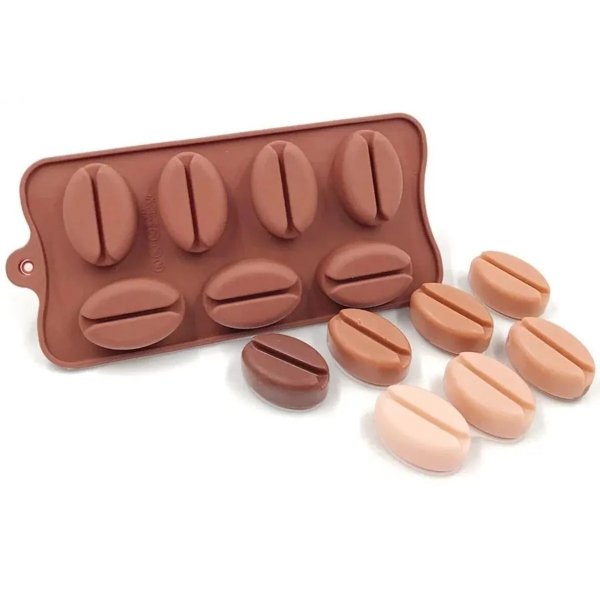 Kahve Çekirdeği Şekilli Silikon Kalıp 