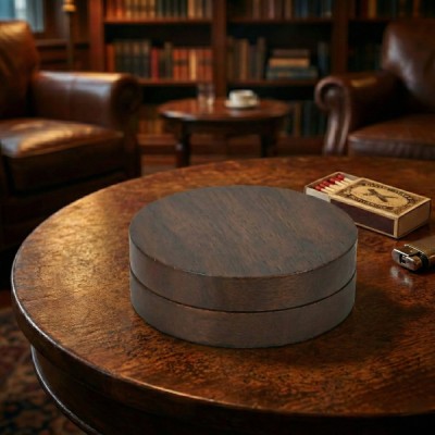 Kahverengi Bambu Kapaklı Küllük 