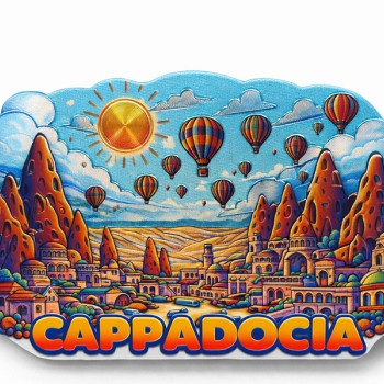 Kapadokya Temalı Silikon Buzdolabı Magneti Model 5