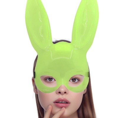 Karanlıkta Yanan Glow Floresan Tavşan Maskesi