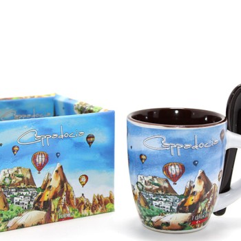 Kaşıklı Yöresel Kahve Fincanı Tekli Model 1 