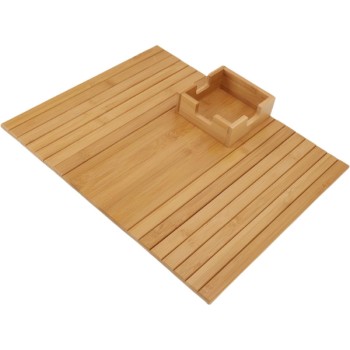 Katlanabilir Ahşap Koltuk Yanı Kanepe Tepsisi 