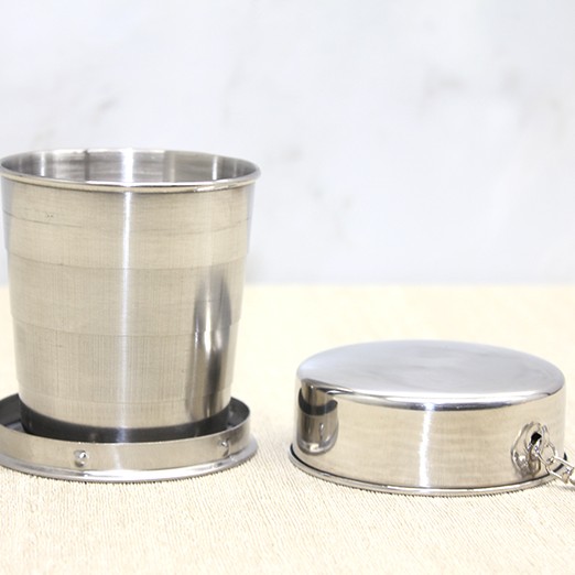 Katlanabilir Tekli Paslanmaz Çelik Shot Bardak - Model 1 