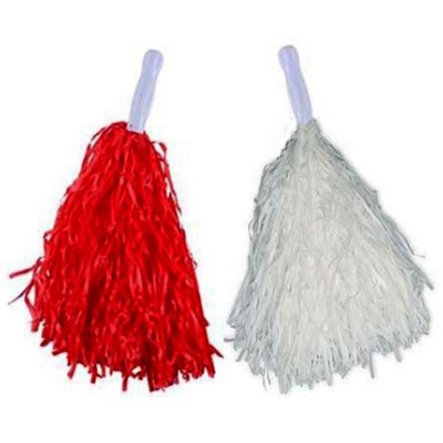 Kırmızı Beyaz Gösteri Ponponu