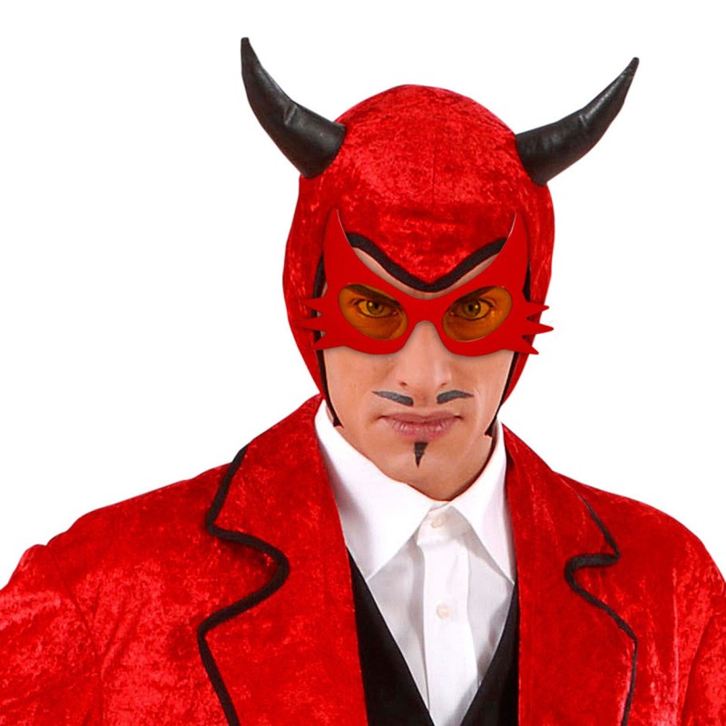 Kırmızı Renk Bıyık Tasarımlı Kedi Gözlüğü