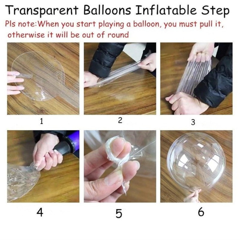 Kırmızı Simli Yuvarlak Şeffaf Balon 24 İnç