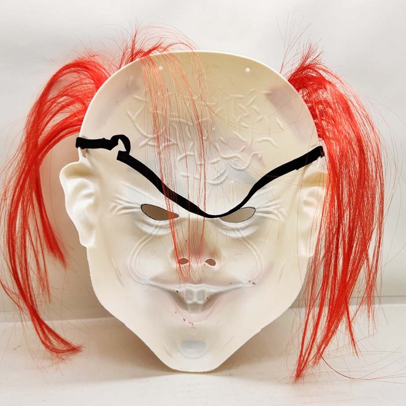 Kızıl Saçlı Joker Palyaço Maskesi 