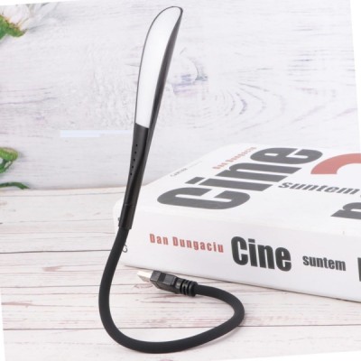 Kompakt USB Siyah 14 Ledli 3 Kademeli Dokunmatik Okuma Lambası