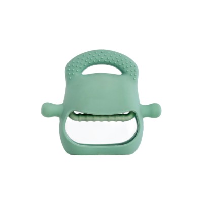 Koyu Yeşil Bebek Silikon Diş Kaşıyıcı 