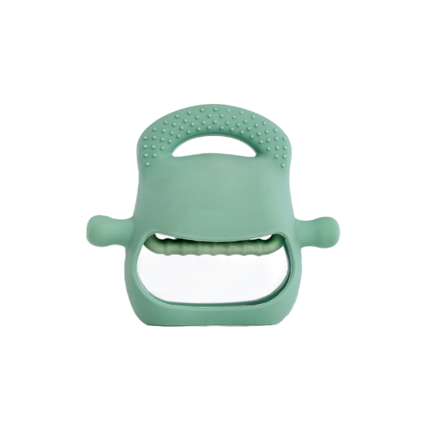 Koyu Yeşil Bebek Silikon Diş Kaşıyıcı 