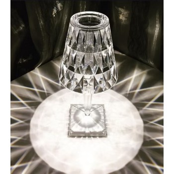 Kristal Abajur LED Kumandalı Ve Dokunmatik Masa Lambası 