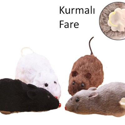 Kurmalı Fare Kedi Eğitim Oyuncağı