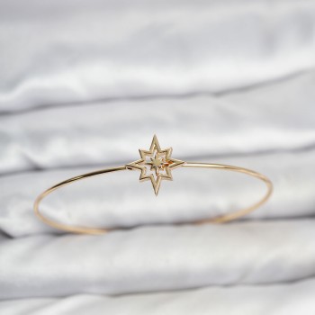 Kutup Yıldızı Model Gold Renk Bileklik