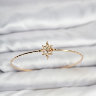 Kutup Yıldızı Model Gold Renk Bileklik