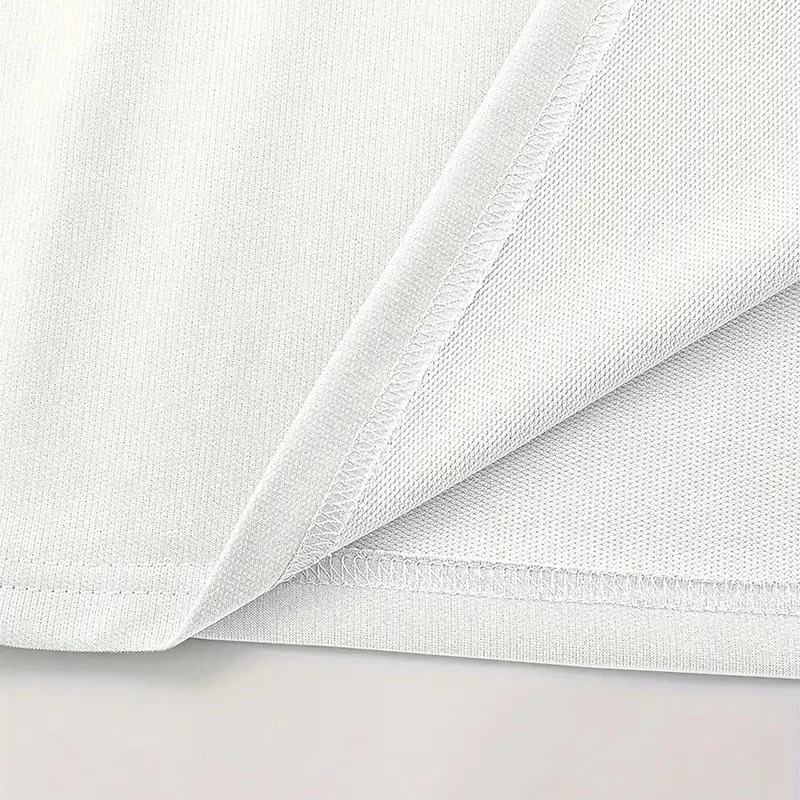 LB Baskılı Ön Arka Oversize Bisiklet Yaka Kısa Kol T-shirt - Beyaz -