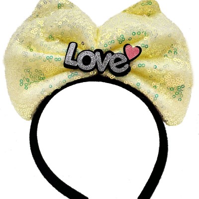 Led Işıklı Love Yazılı Fiyonk Taç