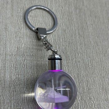 Ledli Sultanahmet Tasarımı Kristal Anahtarlık 