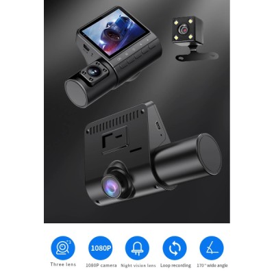 M80 3 Lens Araç Kamerası 