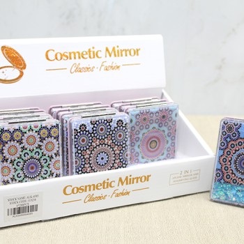 Mandala Desenli Hareketli Sulu El Aynası - Model 1 