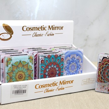 Mandala Desenli Hareketli Sulu El Aynası - Model 4