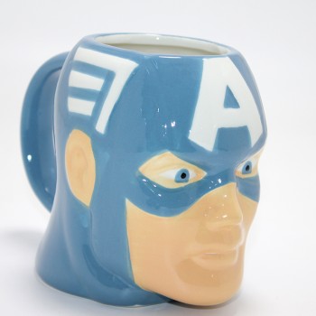 Marvel Captain America (Kaptan Amerika) 3D Kabartmalı  Kupa Bardak 