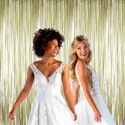 Mat Altın Püsküllü Kapı Perdesi 