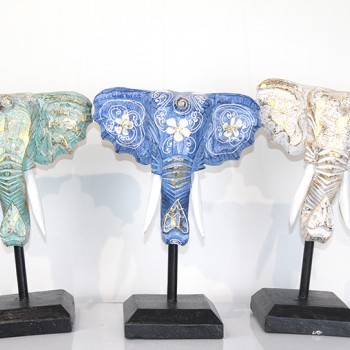 Maun Ağacı Fil Kafası Dekoratif