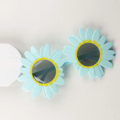 Mavi Renk Papatya Şekilli Parti Gözlüğü