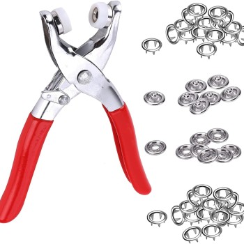 Metal Çıtçıt Pensesi ve Düğme Seti