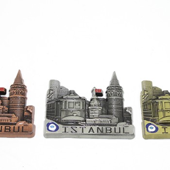 Metal İstanbul Temalı Yöresel Magnet Model 3 