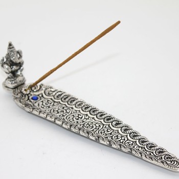 Metal Kayık Ganeşa Tütsülük Model 4