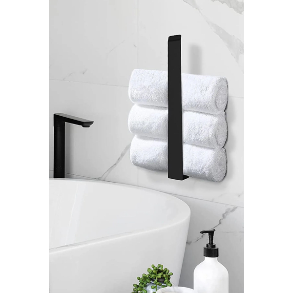 Metal Mat Siyah Havluluk 