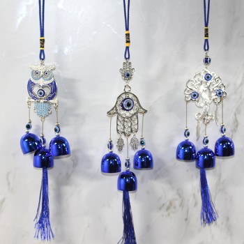 Metal Nazar Boncuğu Çan Model 6