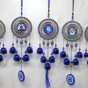 Metal Nazar Boncuğu Çan Model 9