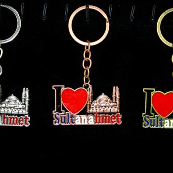Metal Sultanahmet Anahtarlık (I Love Sultanahmet)