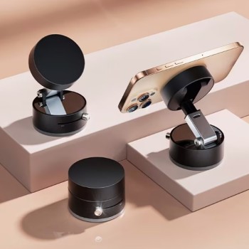 Mıknatıslı Katlanabilir Telefon Tutucu - Torpido ve Cam Uyumlu