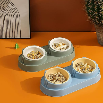 Mikopet Çift Bölmeli Mama ve Su Kabı