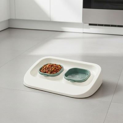 Mikopet Yeşil 2'si 1 Arada Mama Ve Su Kabı 