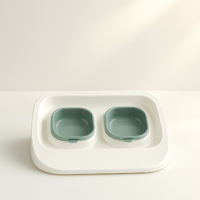 Mikopet Yeşil 2'si 1 Arada Mama Ve Su Kabı 