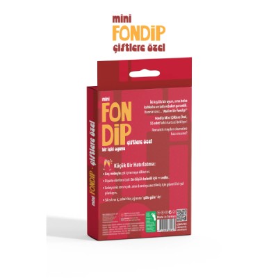 Mini Fondip Çiftlere Özel Eğlenceli Kart Oyunu