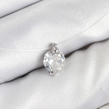 Misineli Zirkon Taşlı Model Gümüş Renk Hayalet Kolye